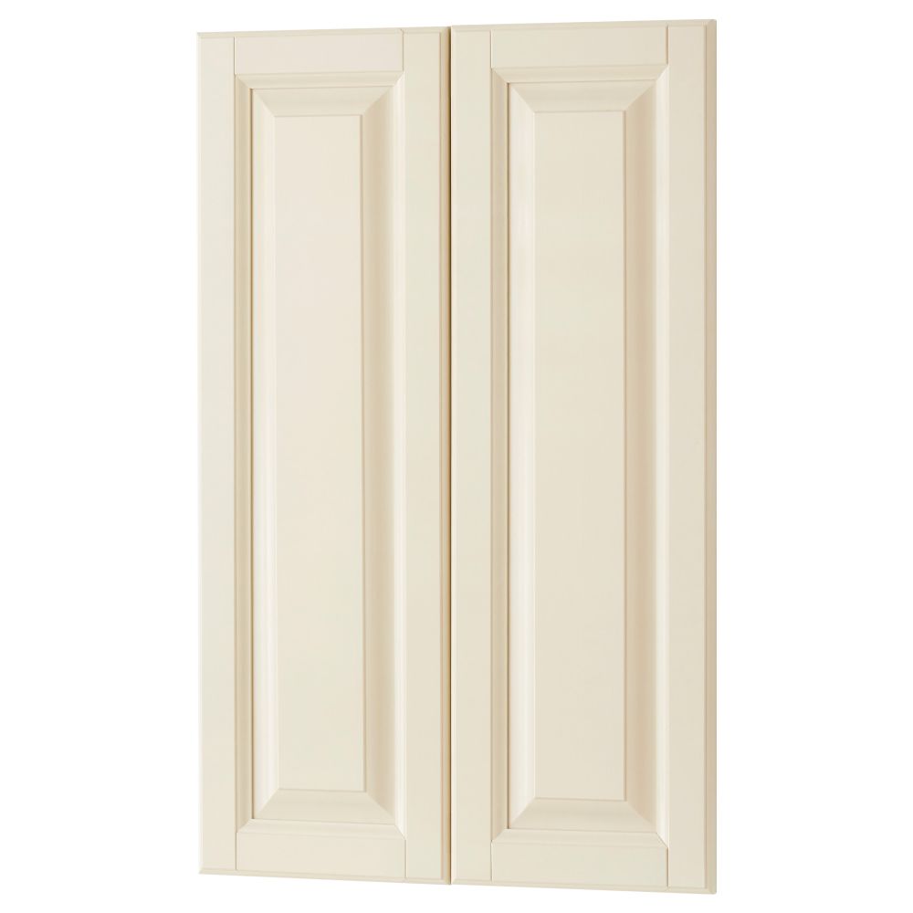 Дверца для напольного углового шкафа, 2 штуки ДАЛАРНА, белый с оттенком (25x80 см) - схема-чертеж с размерами