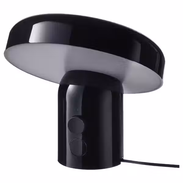 BLOMPRAKT БЛОМПРАКТ Лампа с динамиком bluetooth - чёрный - фото 1