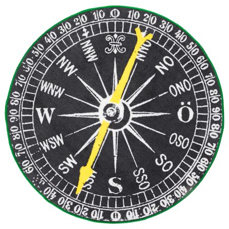 Ковер, короткий ворс УТФОРСКА, черный (100 см)