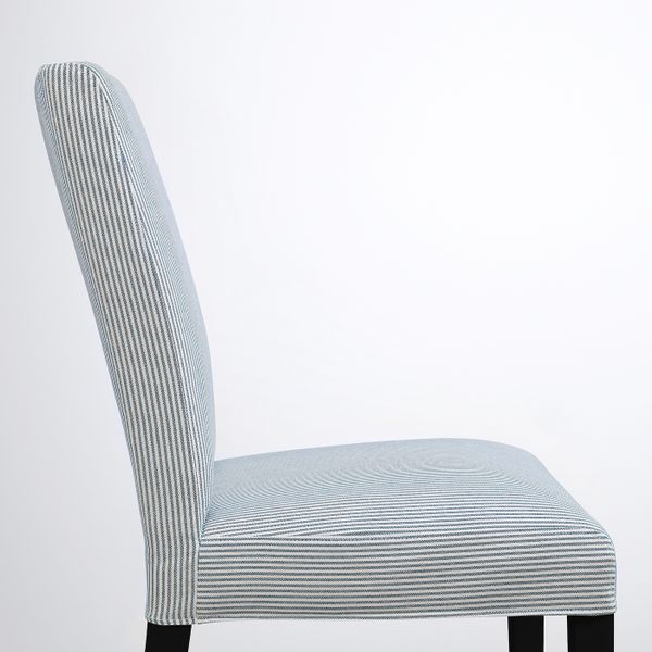Стул, черный/Роммеле темно-синий/белый IKEA BERGMUND БЕРГМУНД 193.899.82 - фото 3