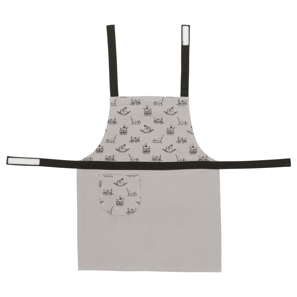 Фартук детский ВИНТЕР 2015, серый, черный - схема-чертеж с размерами