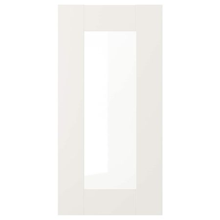 Стеклянная дверь, белый 30x60 см IKEA SÄVEDAL СЭВЕДАЛЬ 003.672.68
