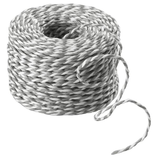 Тесьма ВИНТЕР 2016, белый, серый (40 м) - фото 1