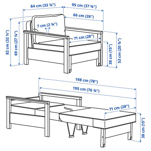 IKEA, дополнительный ракурс - схема-чертеж с размерами