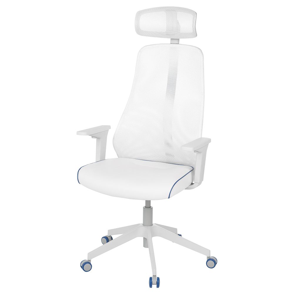 Стул для геймеров, Bomstad белый IKEA MATCHSPEL МАТЧСПЕЛ 405.076.10 - фото 1