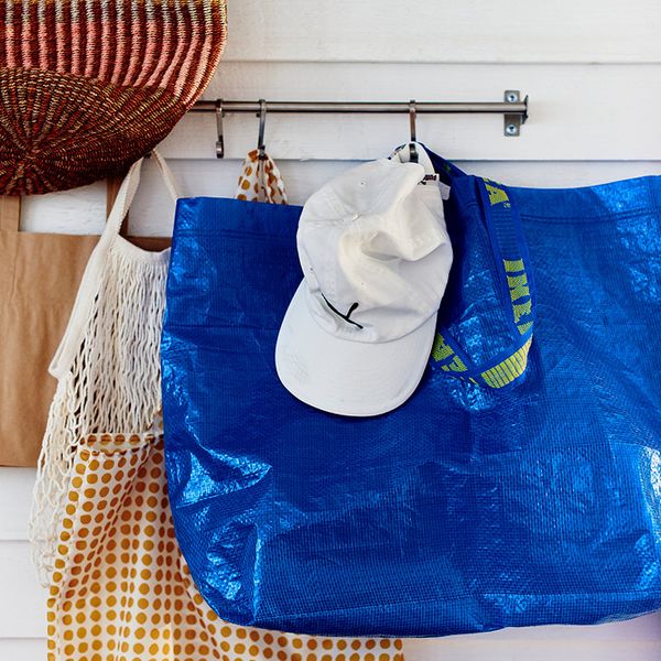 Сумка, желтый, белый IKEA SKYNKE СКЮНКЕ 404.413.13 - схема-чертеж с размерами