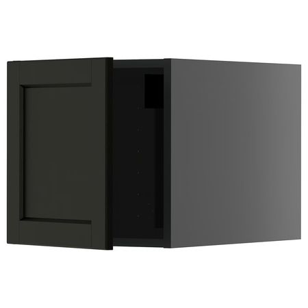 METOD Верхний шкаф - черно-серый/Lerhyttan черная морилка 40x40 см
