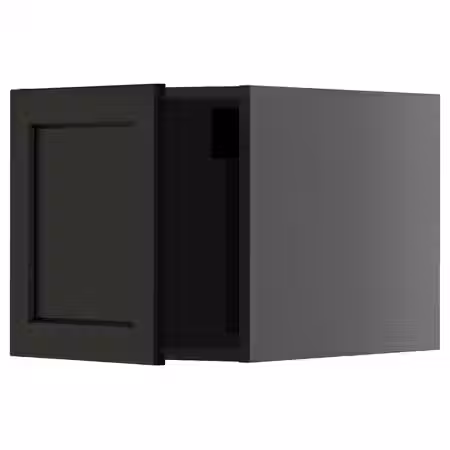 METOD Верхний шкаф - черно-серый/Lerhyttan черная морилка 40x40 см