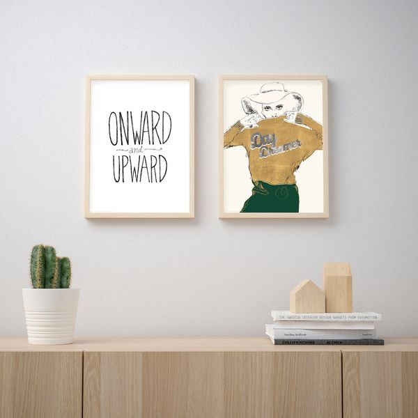 Постер, Мечтатель, 30x40 см IKEA DRÖMBILD ДРЁМБИЛЬД 204.361.24 - схема-чертеж с размерами