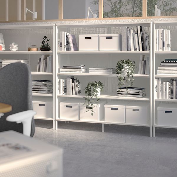 Стеллаж, 121x134 см, белый IKEA BEKANT БЕКАНТ 603.735.01 - фото 3