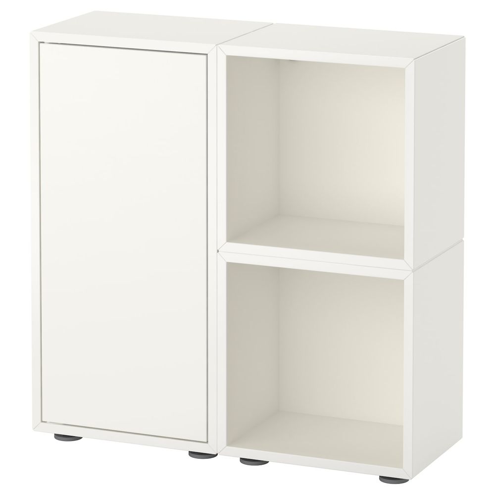 Комбинация шкафов с ножками, белый 70x25x72 см IKEA EKET ЭКЕТ 691.891.98 - фото 1