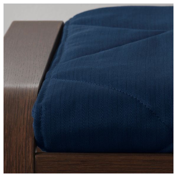 Табурет для ног ПОЭНГ, коричневый, Эдум темно-синий - фото 3