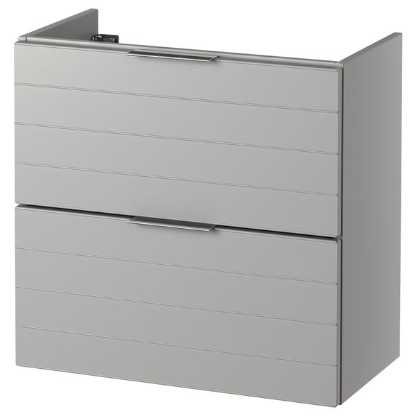Шкаф для раковины с 2 ящиками ГОДМОРГОН, светло-серый - фото 1