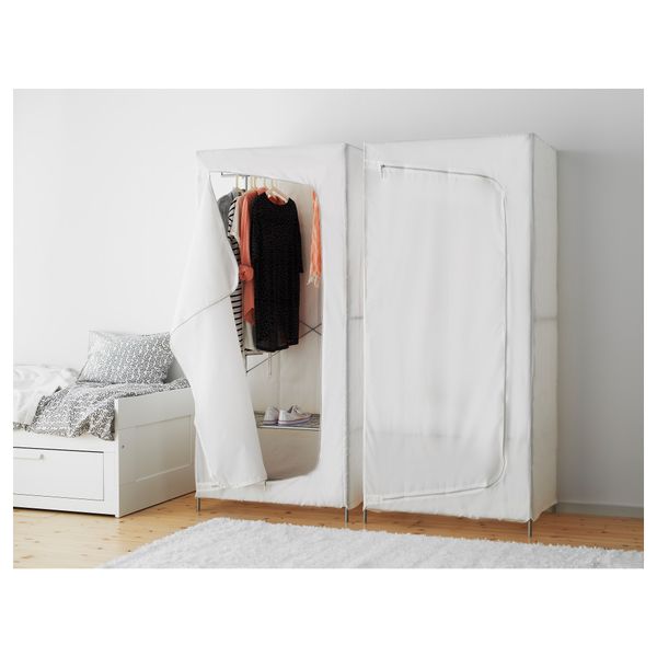 Гардероб БРЕЙМ, белый (80x55x180 см) - фото 4