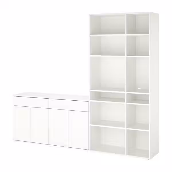 VIHALS Комбинация д/хранения - белый 235x37x200 см - фото 1