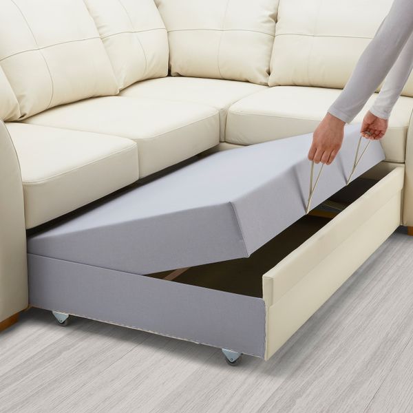 Угловой диван-кровать c модулем для хран, пр, Глосе/Бумстад бежевый IKEA GESSBERG ГЕССБЕРГ 503.777.45 - фото 4