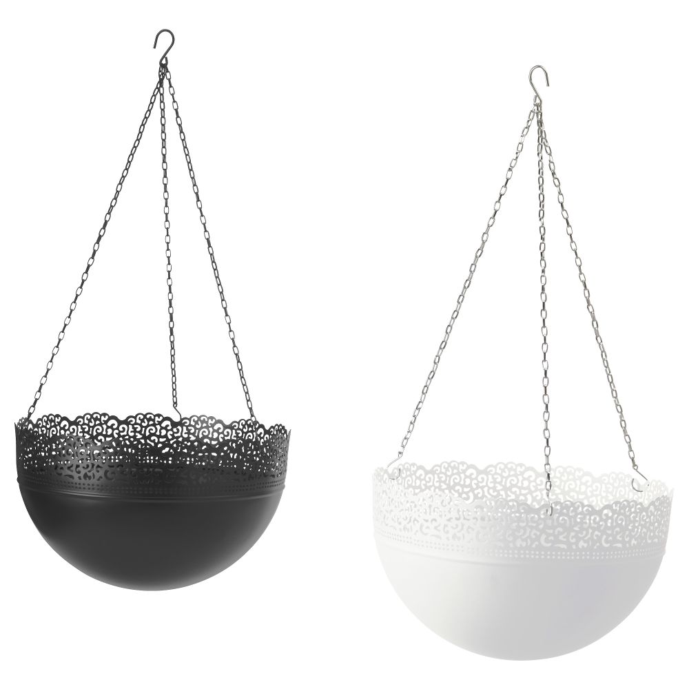 Кашпо подвесное СКУРАР, д/дома/улицы, разные цвета (30 см) - схема-чертеж с размерами