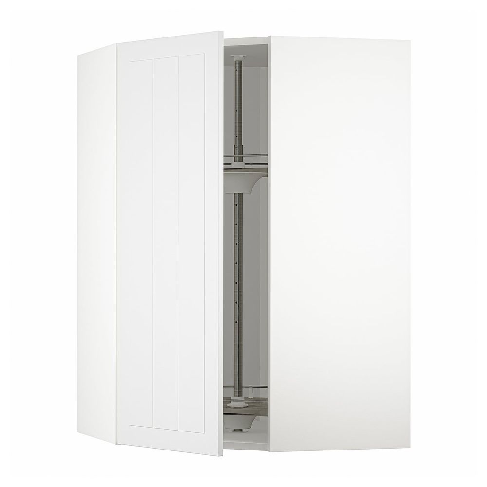 Угловой навесной шкаф с вращающейся секцией, белый/Стенсунд белый 68x100 см IKEA METOD МЕТОД 894.097.45 - фото 1