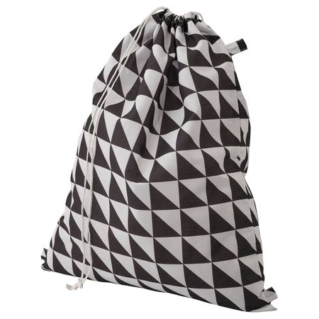 Мешок для белья, черный-белый 60 л IKEA СНАЙДА 003.753.72