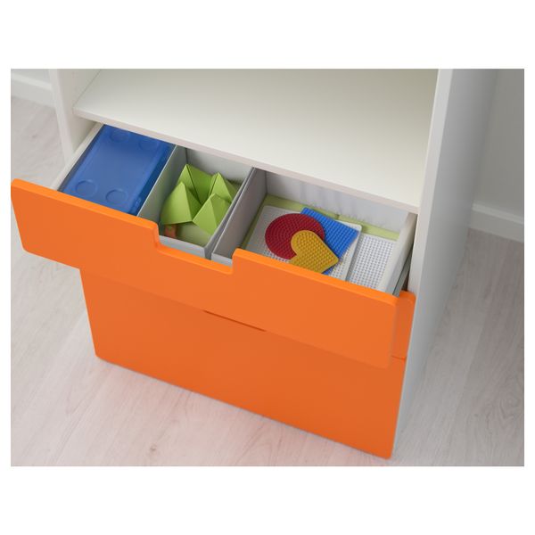 Комбинация для хранения с ящиками СТУВА, белый, оранжевый (60x50x128 см) - фото 3