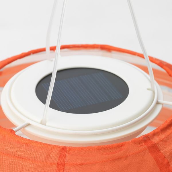 Подвесная светодиодная лампа, для сада шаровидный/в полоску разноцветный 30 см IKEA СОЛВИДЕН 904.516.77 - фото 2