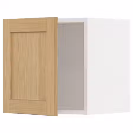 METOD Навесной шкаф - белый/Forsbacka дуб 40x40 см