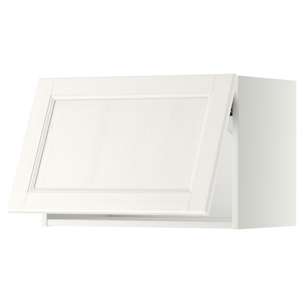 Горизонтальный навесной шкаф МЕТОД, белый, Лаксарби белый - схема-чертеж с размерами