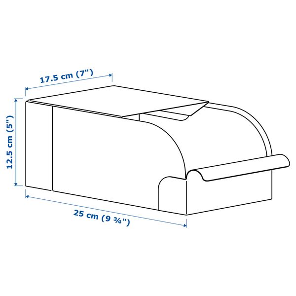 Контейнер, 17.5x25.0x12.5 см, серо-зеленый, металлический IKEA REJSA РЕЙСА 804.577.88 - фото 7