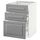 Напольный шкаф с 3 ящиками, 60x60 cm IKEA METOD МЕТОД, MAXIMERA МАКСИМЕРА 890.496.54