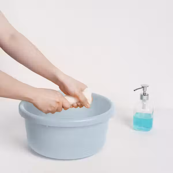 PEPPRIG Ведро с крышкой, 3 предм. - серый/синий - фото 4