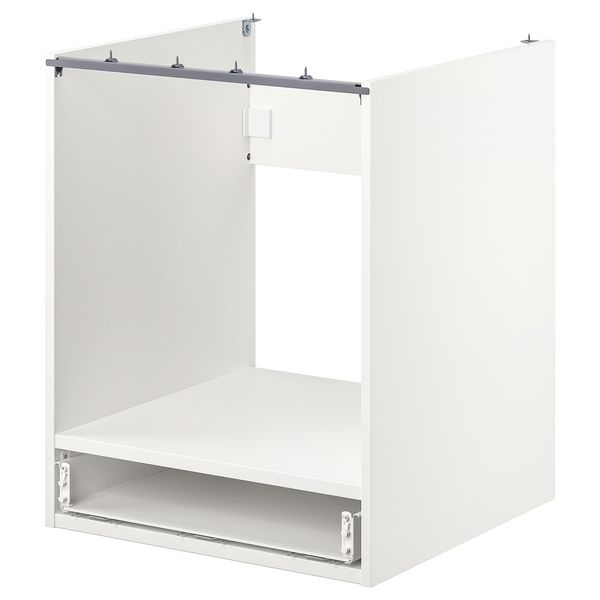 ENHET Напольный шкаф для духовки,с ящиком - белый 60x60x75 см - фото 1