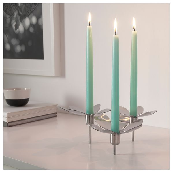 Неароматическая свеча КЛОКХЕТ, светло-зеленый (25 см) - схема-чертеж с размерами