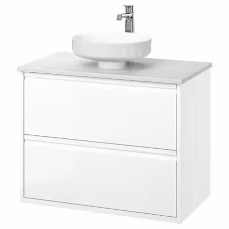 ÄNGSJÖN ЭНГШЁН / LERSJÖN Шкаф с ящиками/раковина/смеситель