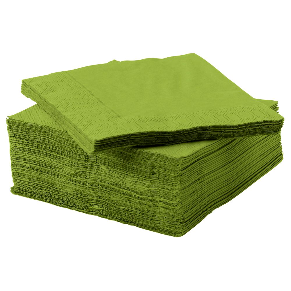 Салфетка бумажная ФАНТАСТИСК, классический зеленый (24x24 см) - фото 1