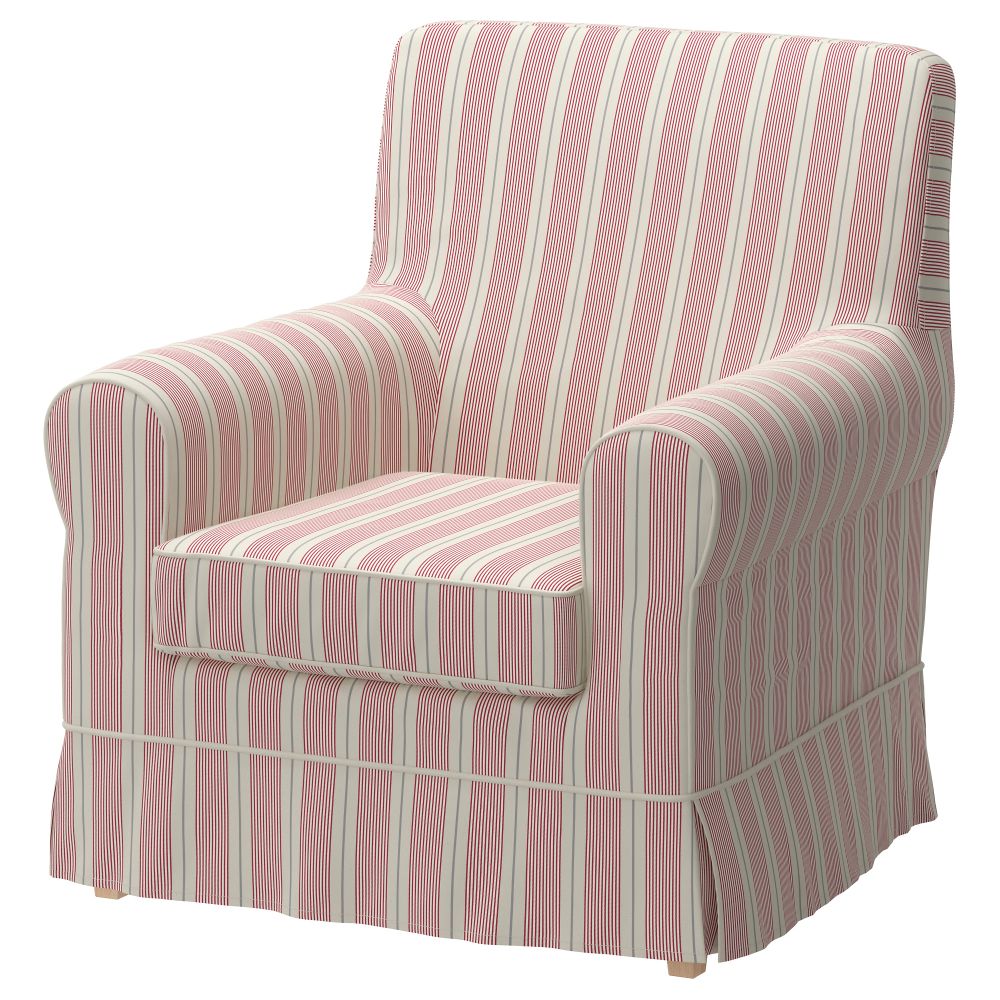 Чехол кресла ЭННИЛУНД, Мобэкка красный/бежевый - фото 1