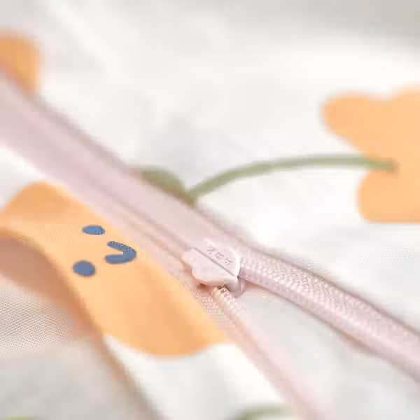 BARNDRÖM Пододеяльник и наволочка - разноцветный/цветочный орнамент 150x200/50x60 см - фото 5