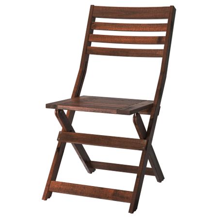 Садовый стул ЭПЛАРО, складной коричневая морилка