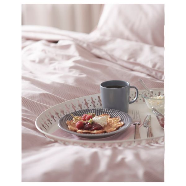 Поднос, белый 52x39 см IKEA ROMANTISK РОМАНТИСК 704.122.91 - схема-чертеж с размерами