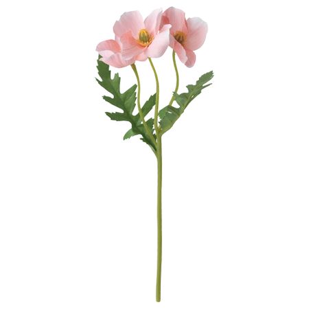 Цветок искусственный, для дома, улицы, Мак розовый, 27 см IKEA SMYCKA СМИККА 305.601.51
