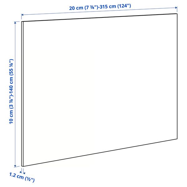 IKEA, дополнительный ракурс - схема-чертеж с размерами