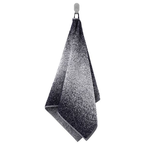 Полотенце, белый/темно-синий 50x100 см IKEA NYCKELN НЮККЕЛЬН 804.943.90 - фото 1