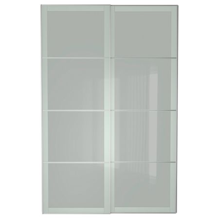 Пара раздвижных дверей СЭККЕН, матовое стекло