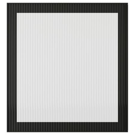 FÄLLSVIK ФЭЛЛСВИК Стеклянная дверь - антрацит/рифленое стекло 60x64 см