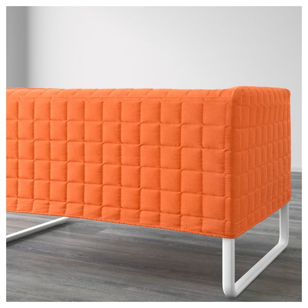 2-местный диван КНОППАРП, оранжевый - схема-чертеж с размерами