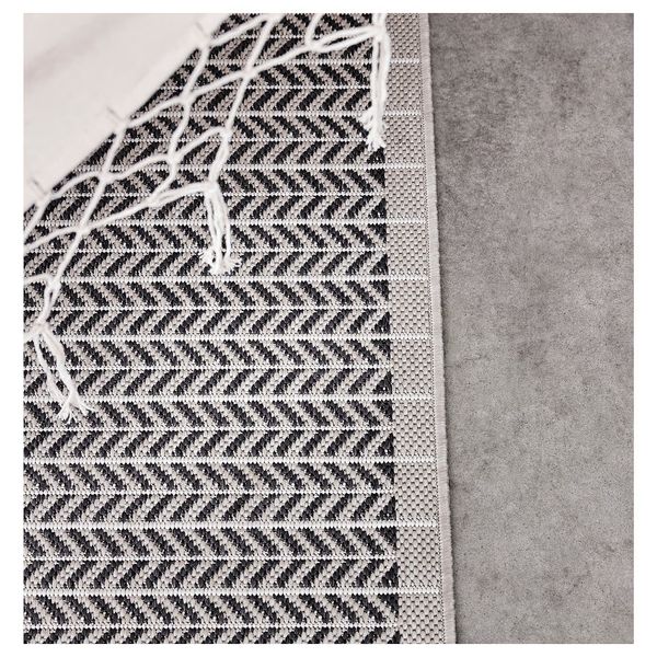 LOBBÄK Ковер безворсовый, д/дома/улицы - бежевый 80x200 см - фото 5