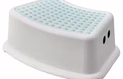 FÖRSIKTIG Табурет детский - белый/бирюзовый