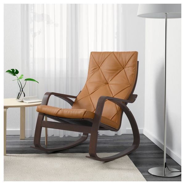 Кресло-качалка ПОЭНГ, коричневый, Сеглора неокрашенный - фото 2