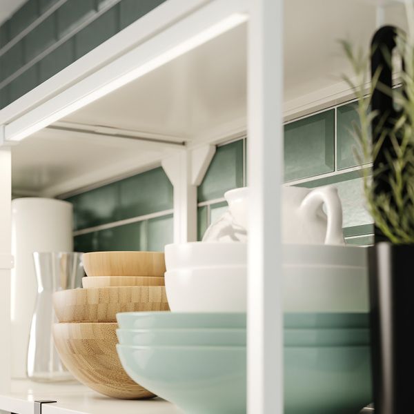 Светодиодная подсветка, с датчиком, регулируемая яркость белый 60 см IKEA SKYDRAG СКЮДРАГ 304.859.44 - фото 13