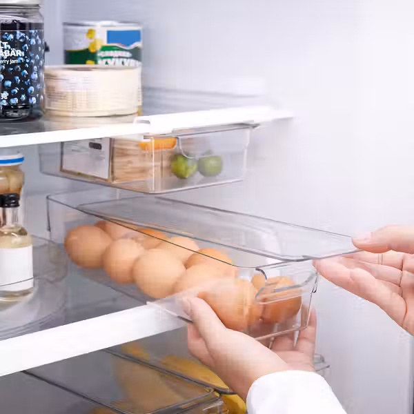 KLIPPKAKTUS КЛИППКАКТУС Контейнер для холодильника - прозрачный 32x10x8 см - фото 4