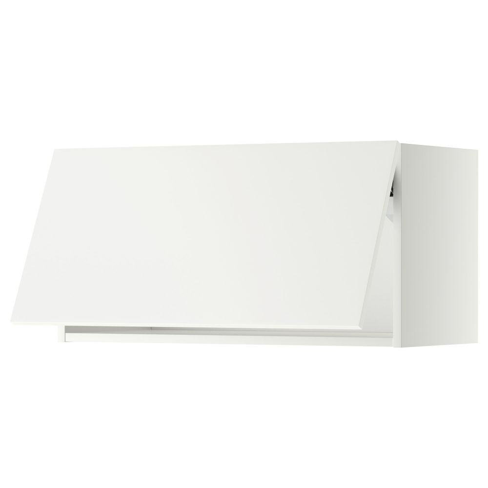 Горизонтальный навесной шкаф МЕТОД, белый, Хэггеби белый - схема-чертеж с размерами